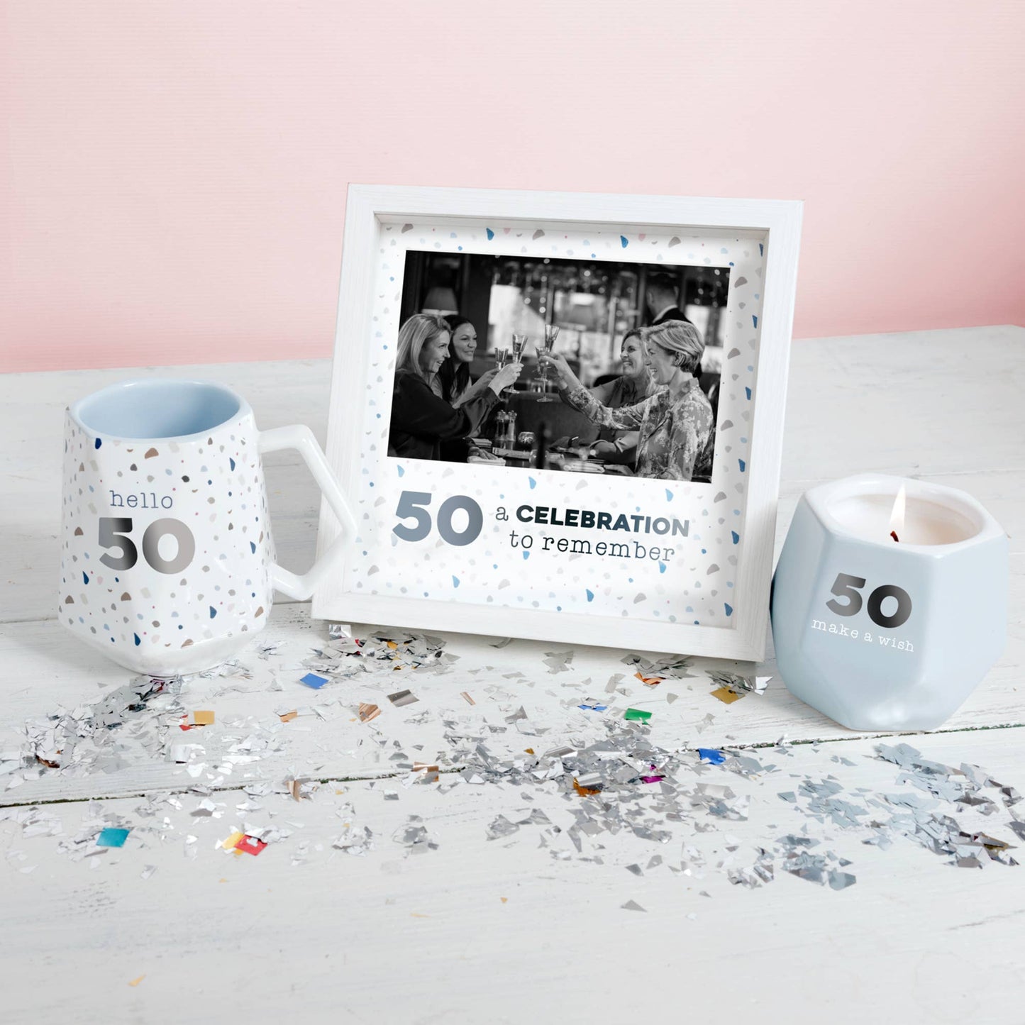 Hello 50 - 17 oz Geometric Cup