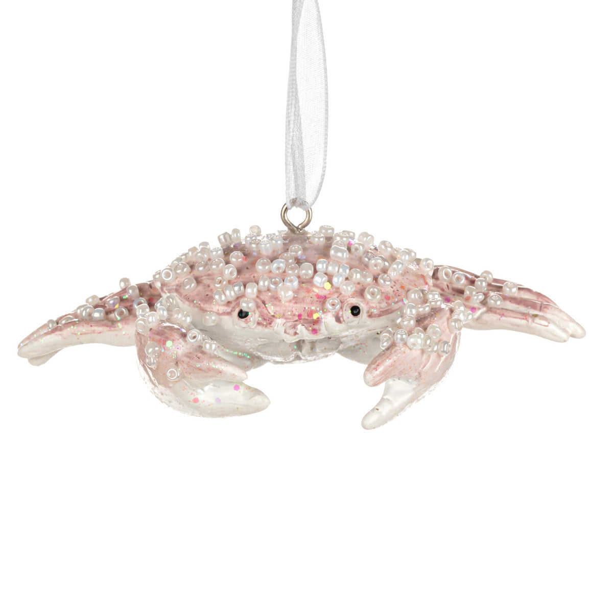 Iridescent Pink Crab Ornament
