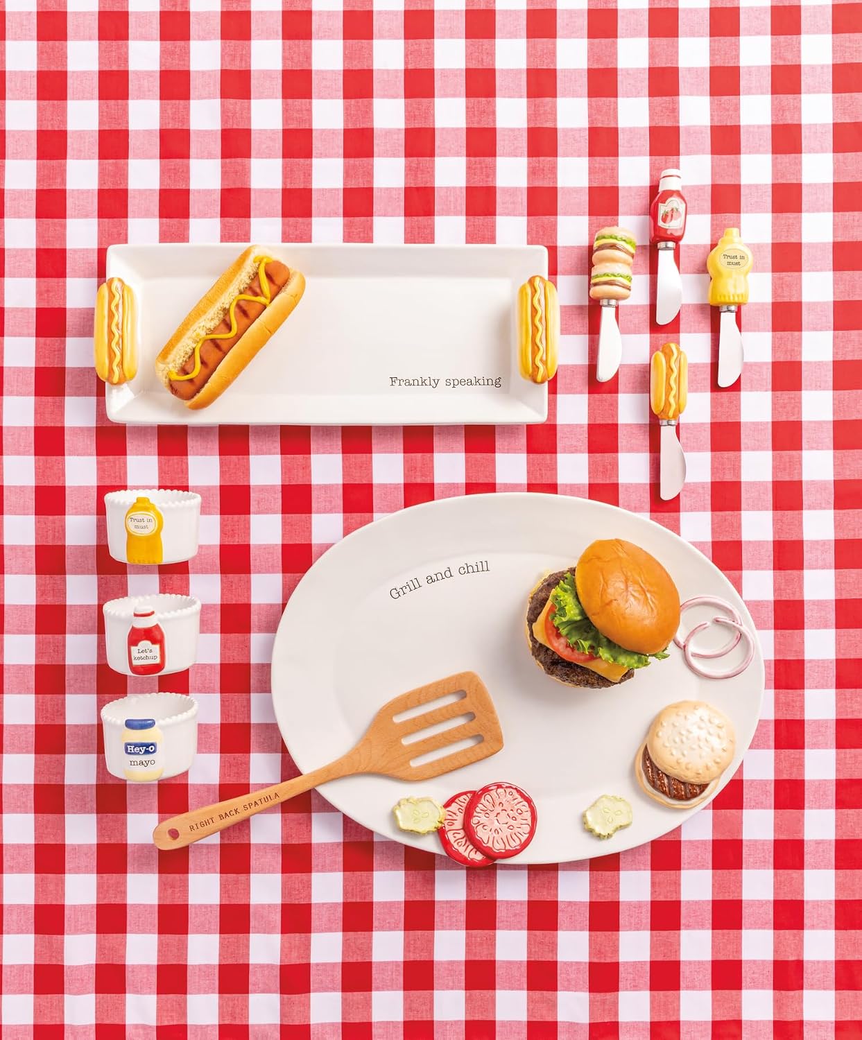 Mud Pie Ceramic Grill Spreader