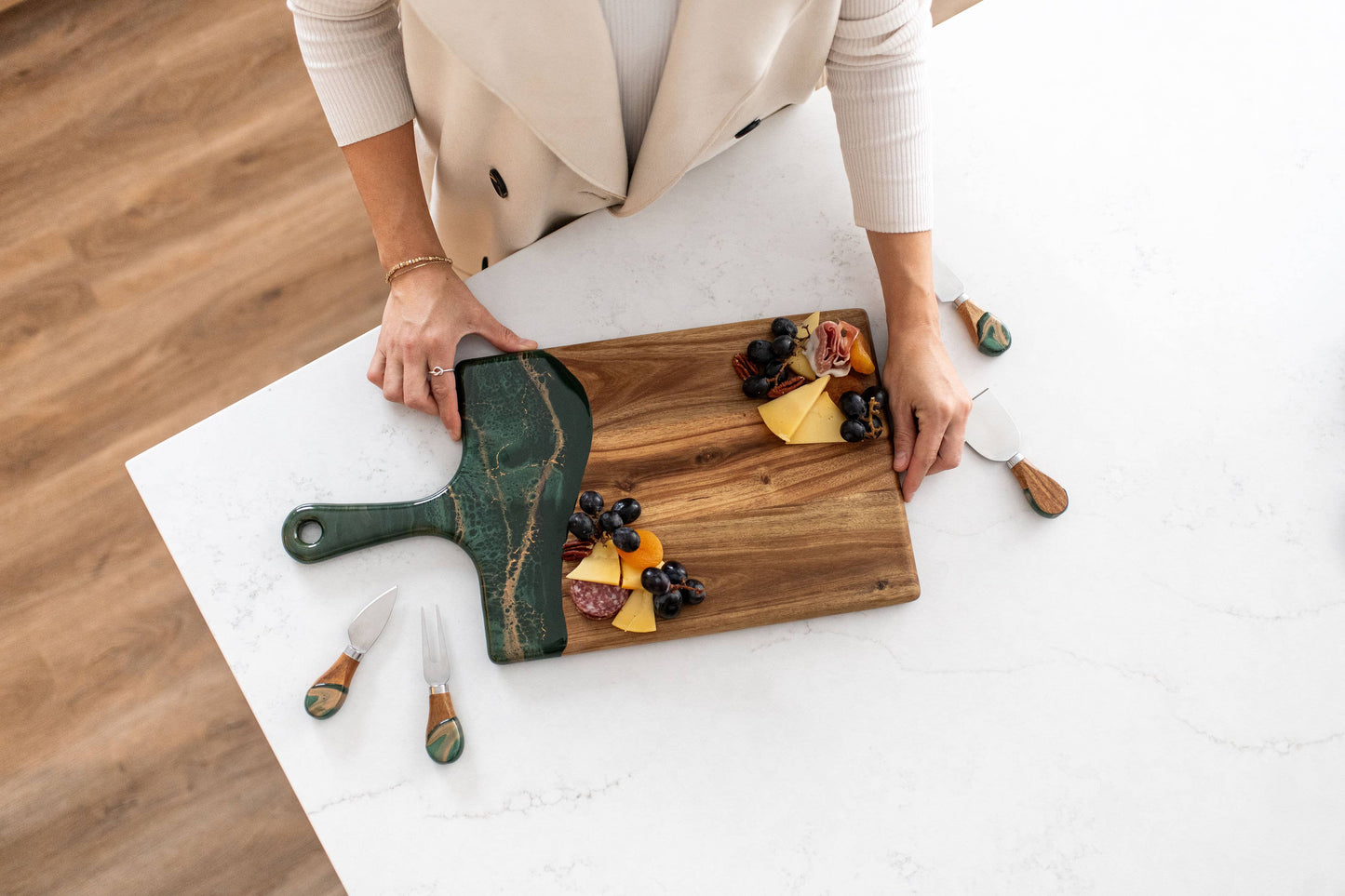 Resin Cheese / Charcuterie Board - Large 10"x20"