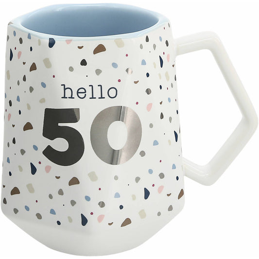 Hello 50 - 17 oz Geometric Cup