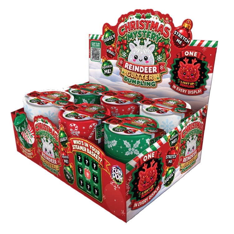 Fun Doh Christmas Mystery Reindeer Dumpling Squishy Toy