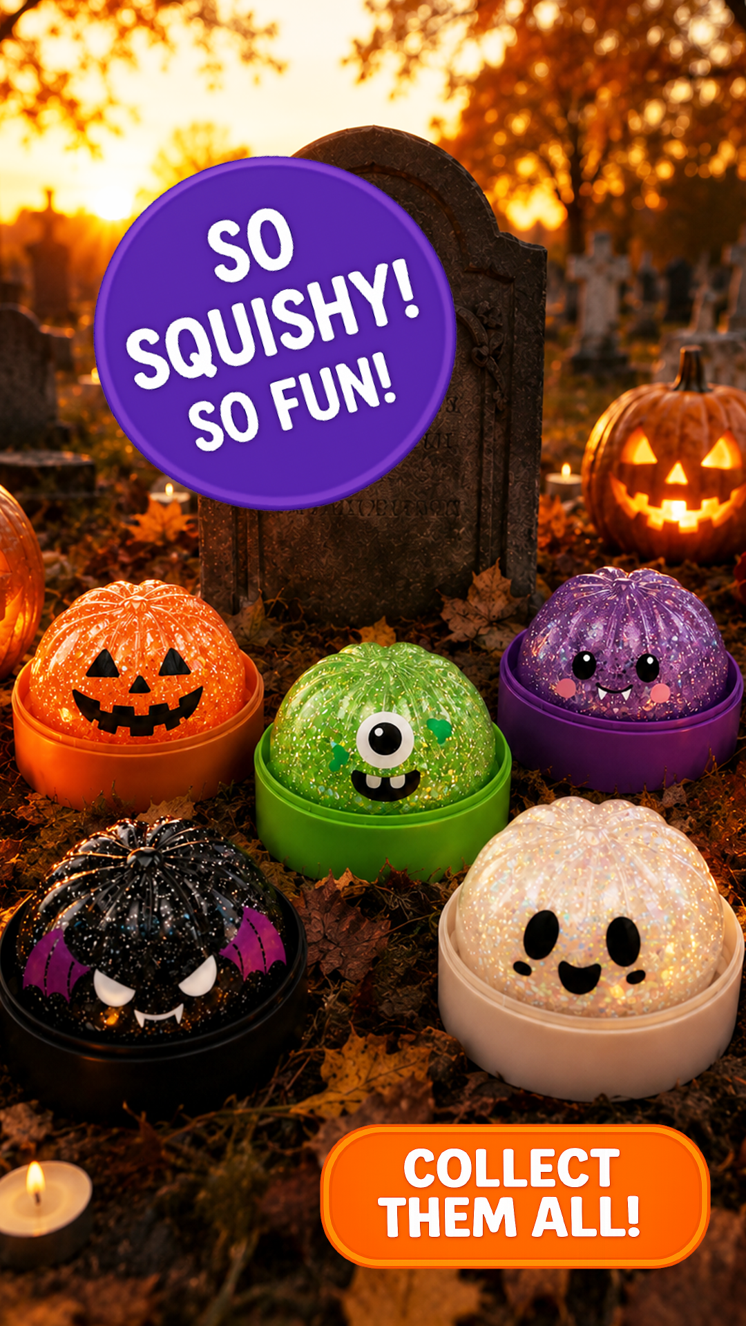 Fun Doh Spooky Mystery Dumpling Squishy Toy - 12/Display by Novelty Brands at Luxe & Bow - additional product view 6