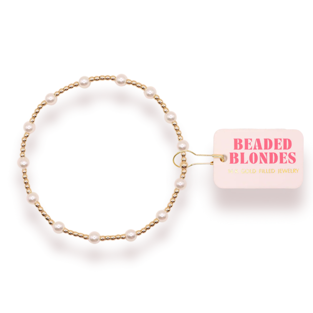 June Pearl Bracelet in Gold