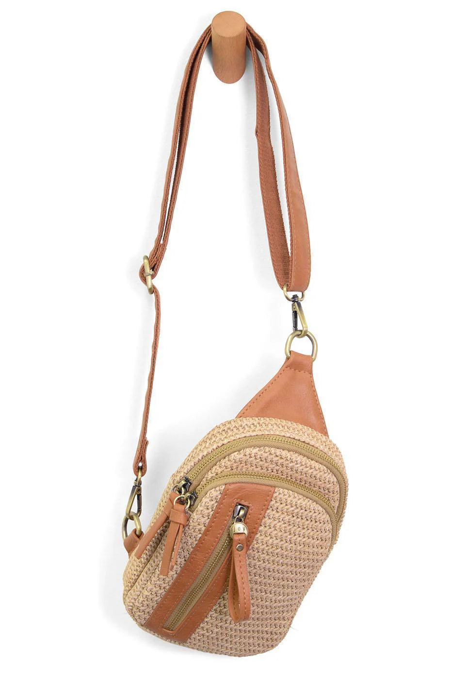 Natural Straw Skylar Sling Bag