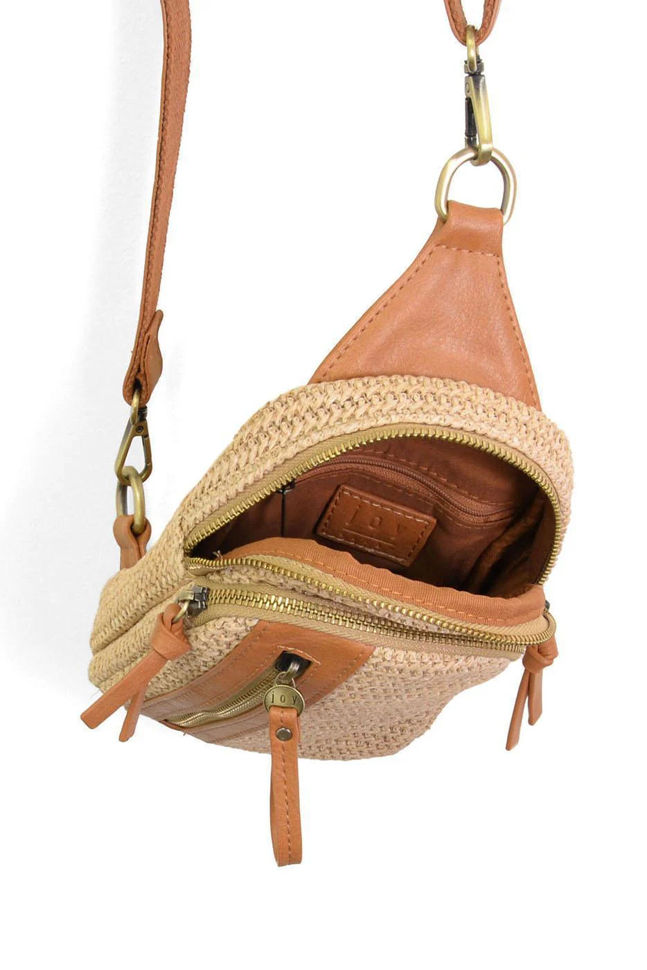 Natural Straw Skylar Sling Bag