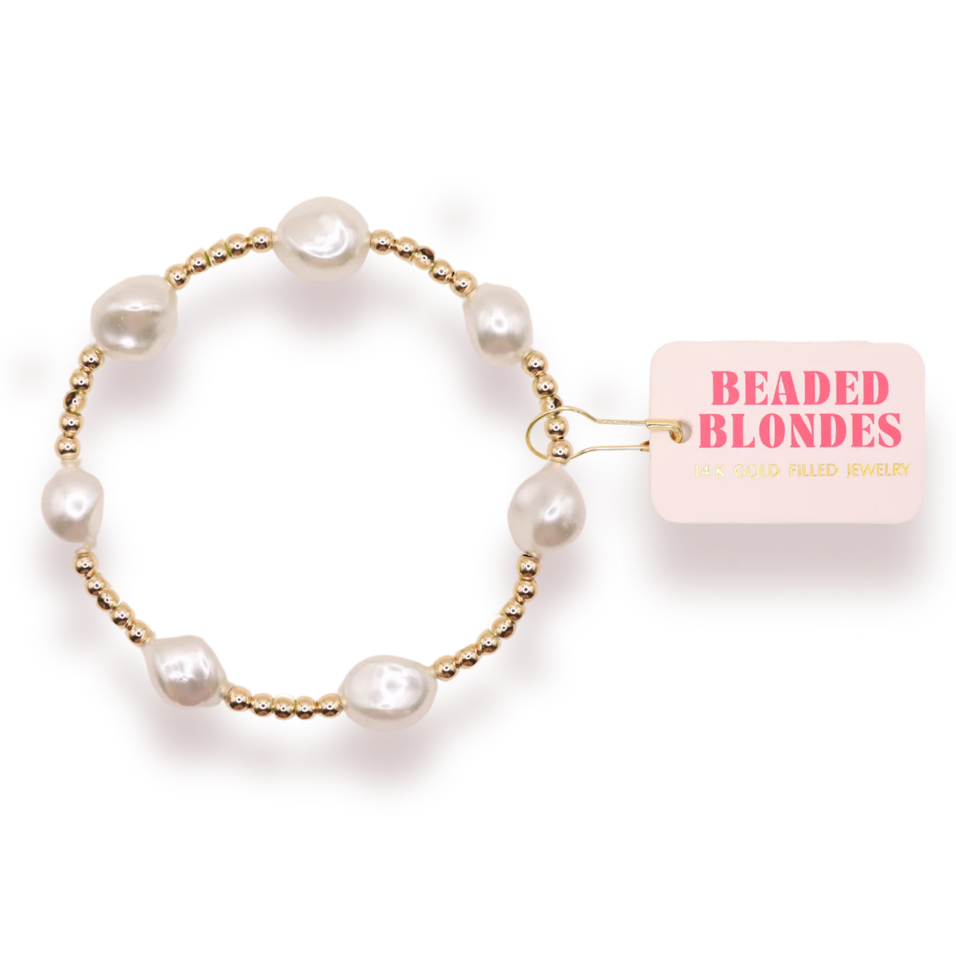 Sadie Pearl Bracelet in Gold