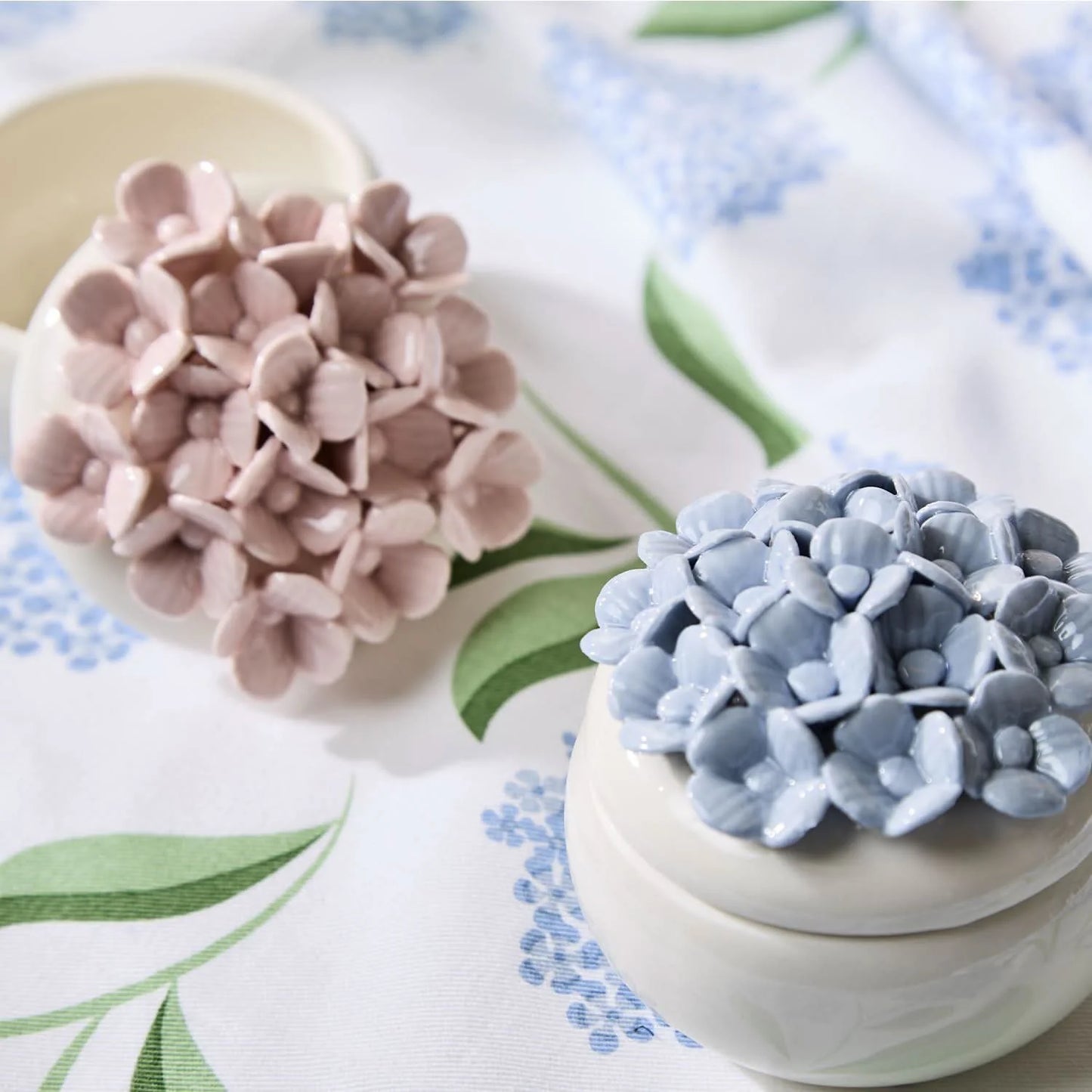 Two's Company Hydrangea Trinket Box