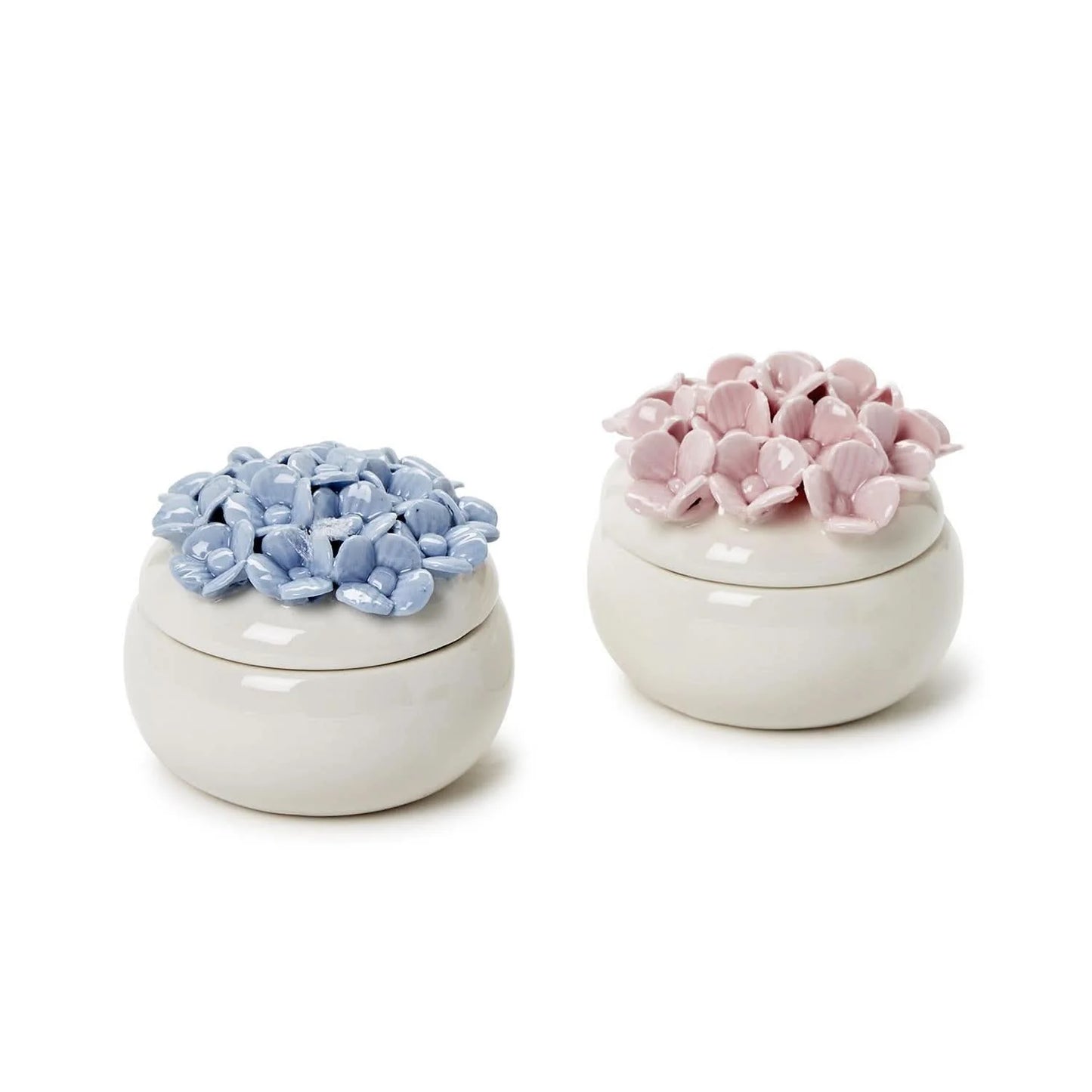 Two's Company Hydrangea Trinket Box