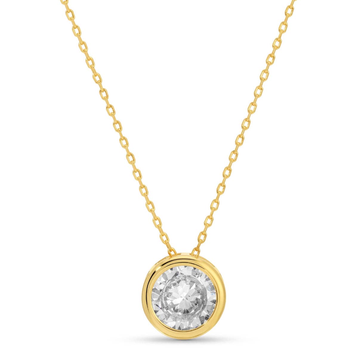 Bold Contemporary Faux Diamond Necklace