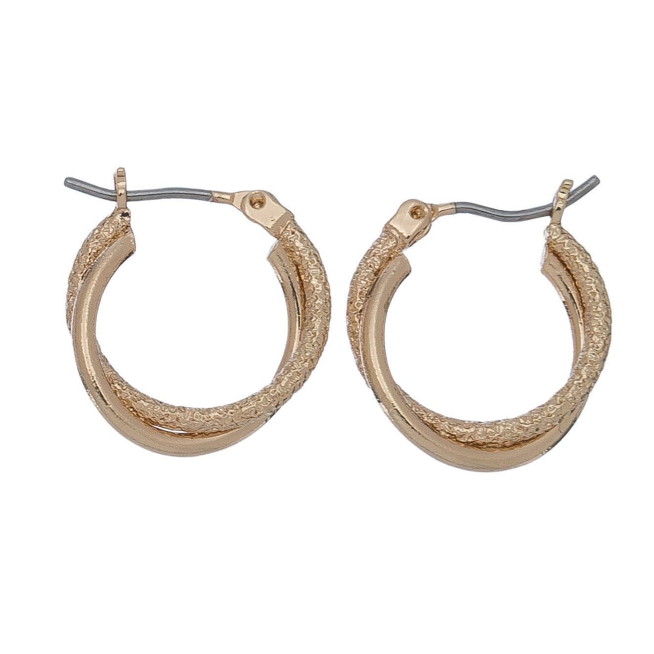 Double Hoop Click Ear Sense Earrings