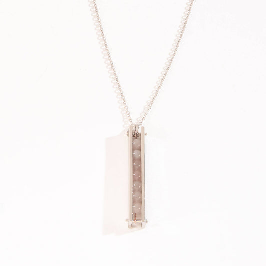 Sale - Parker Genuine Stone Bar 32" Pendant Necklace