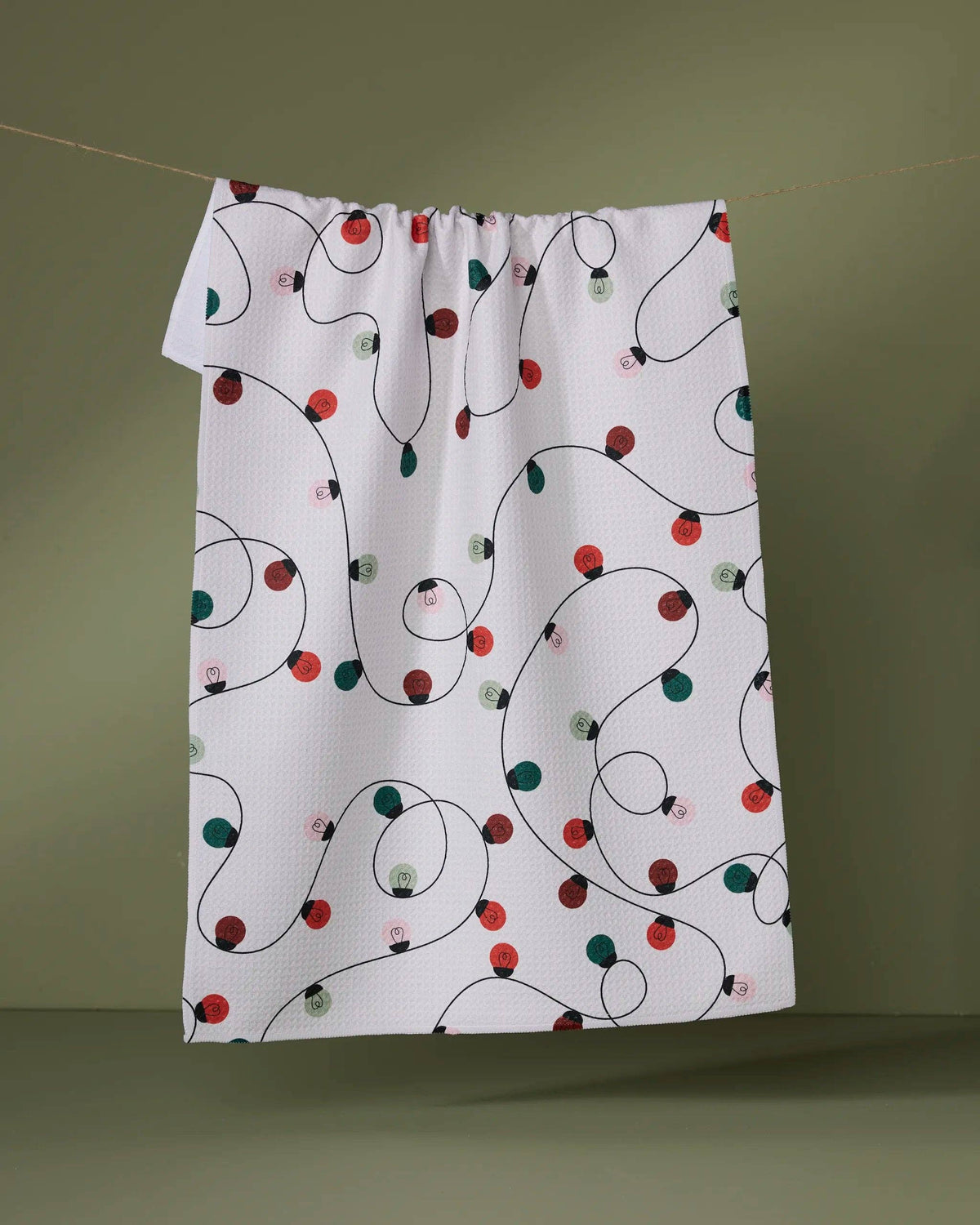Holiday Lights Tea Towel