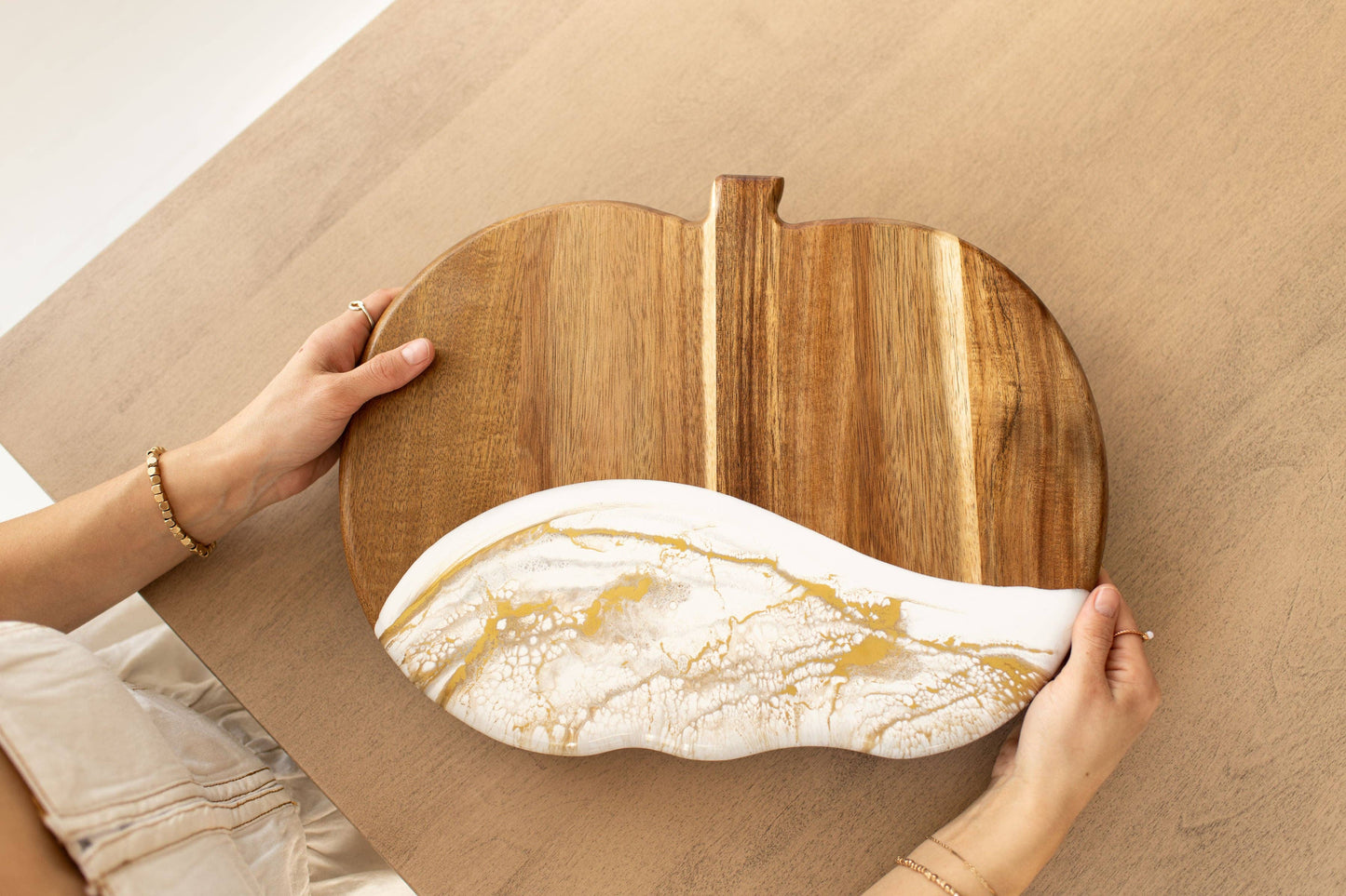 NEW!!! Pumpkin Charcuterie Board and Ceramic Tray NO TARIFFS