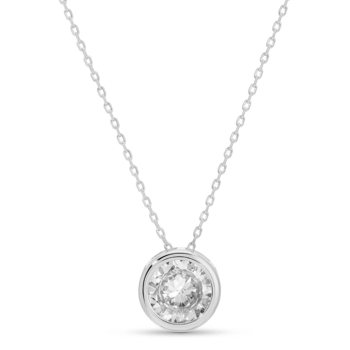 Bold Contemporary Faux Diamond Necklace