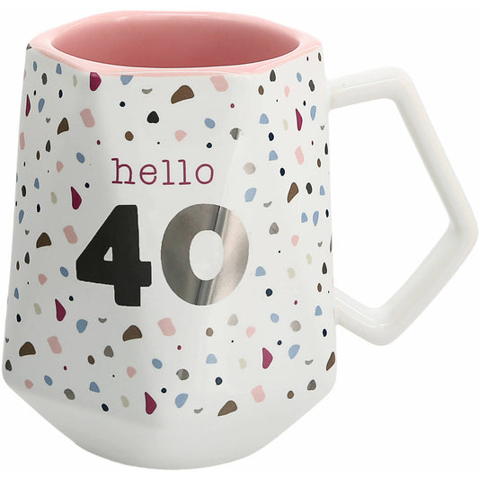 Hello 40 - 17 oz Geometric Cup