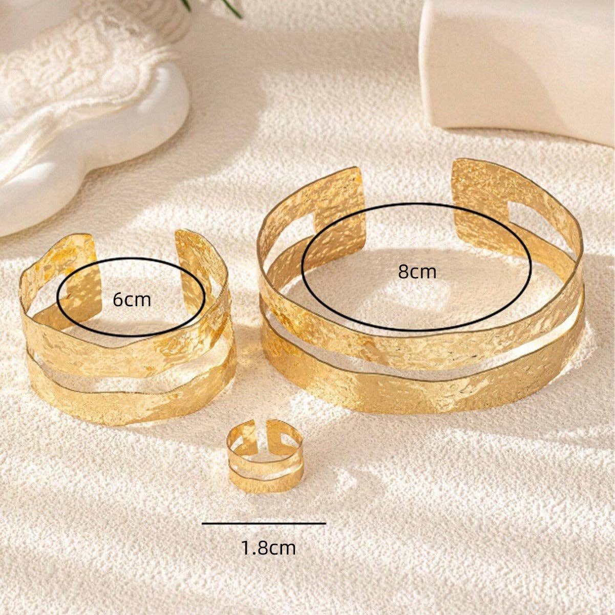 Irregular Simple Bracelet Set Arm Cuff DPJAC5