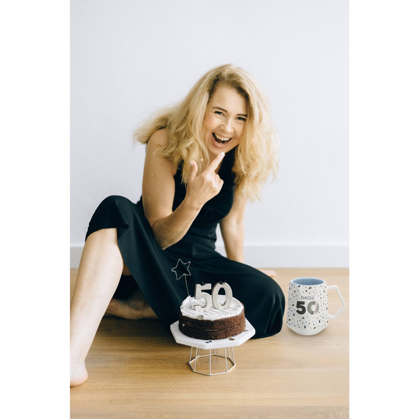 Hello 50 - 17 oz Geometric Cup