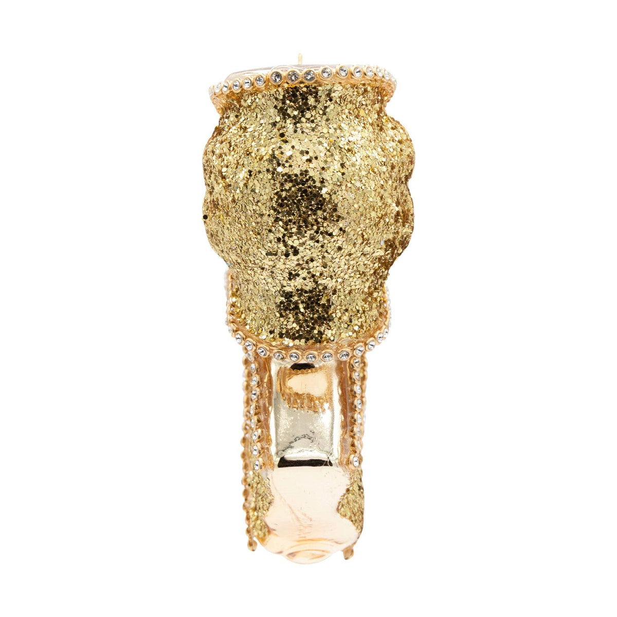 Holiday Glass Ornament – Golden Bow Ornament
