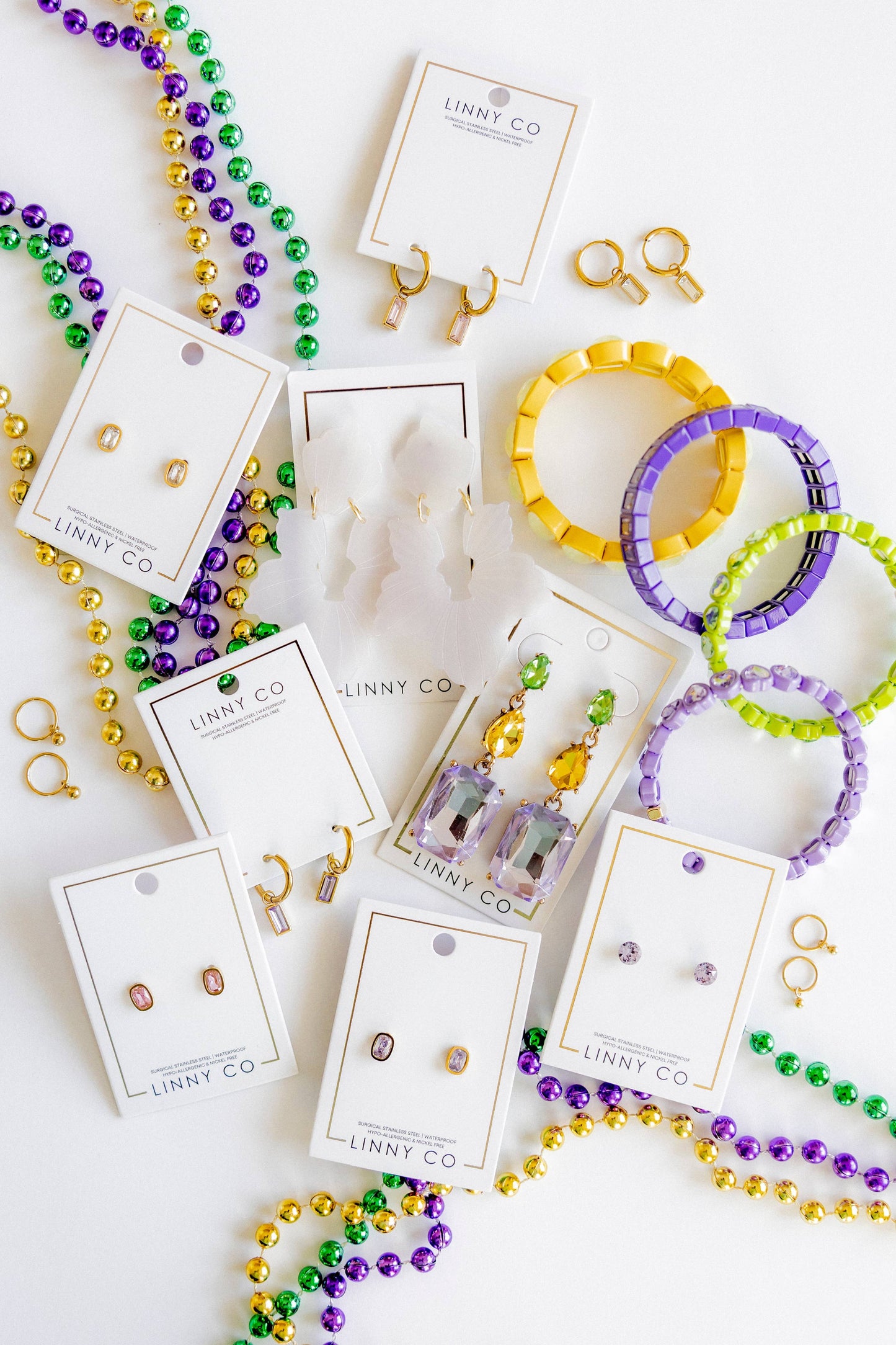 Screwback Stud Earrings - Kay Lavender