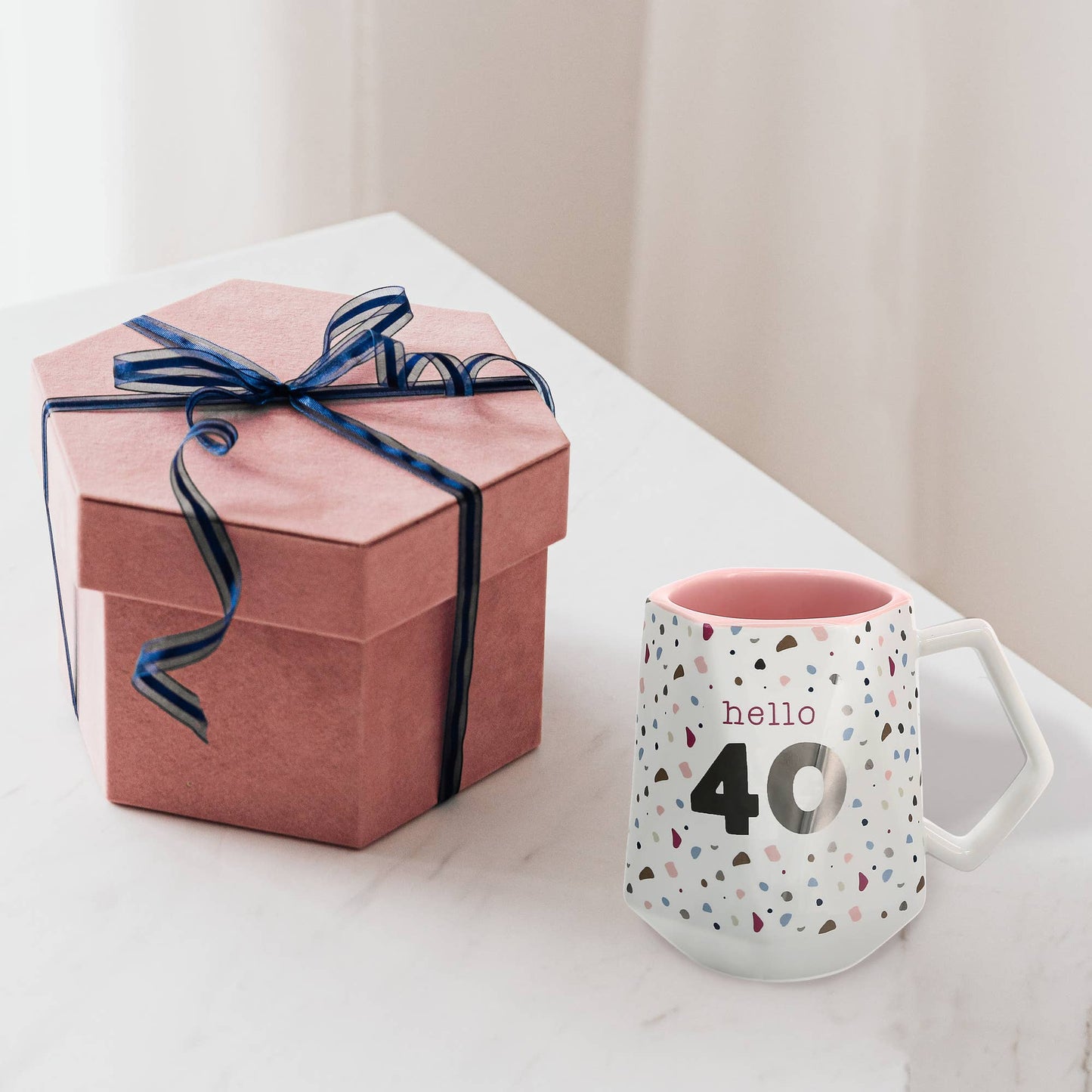 Hello 40 - 17 oz Geometric Cup