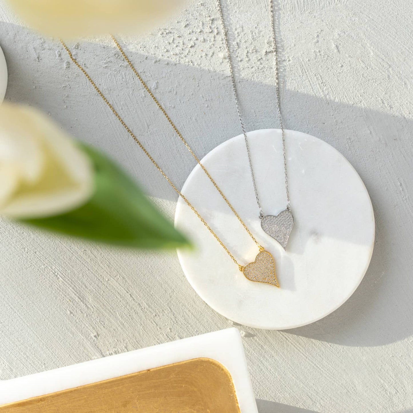 Pavé Heart Necklace