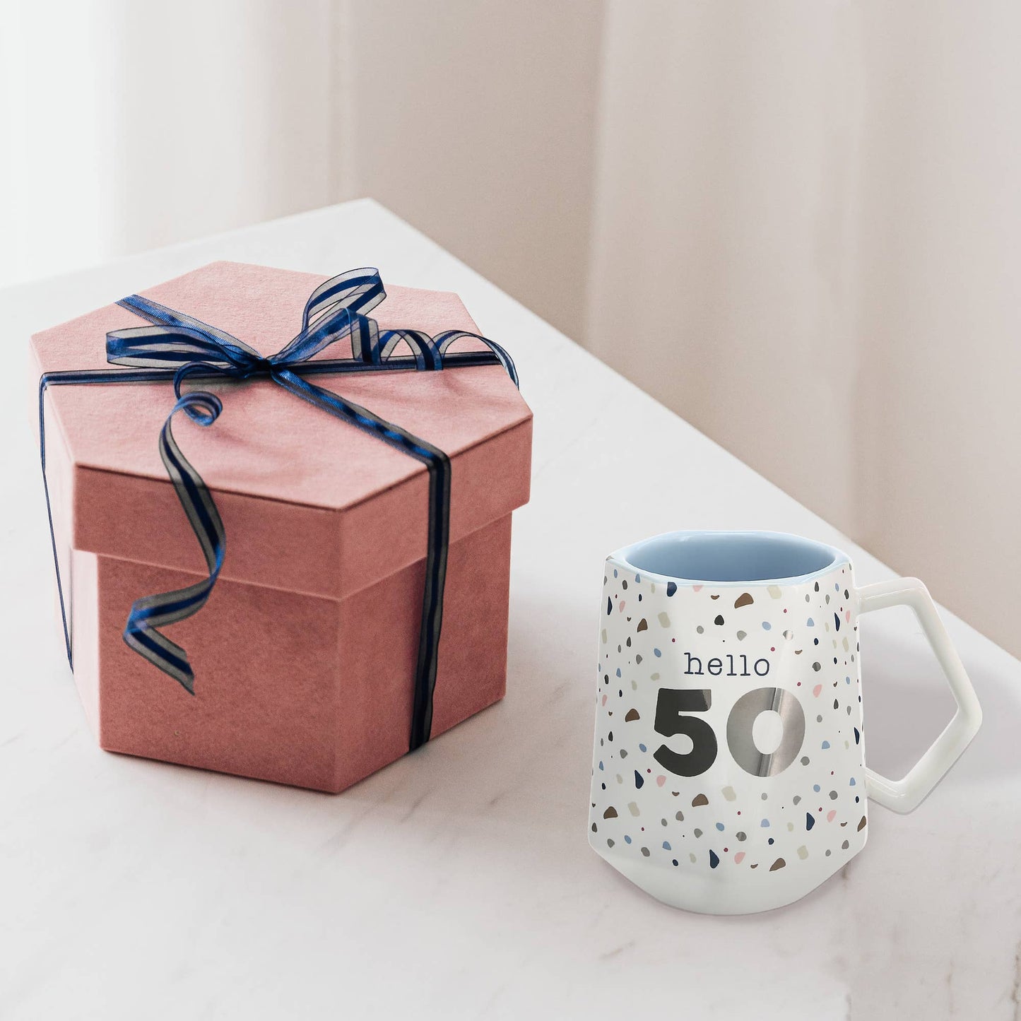 Hello 50 - 17 oz Geometric Cup