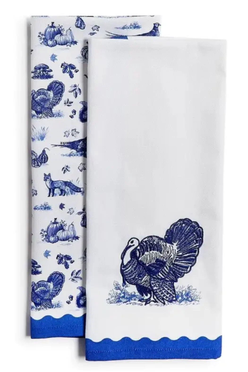 Dish Towel Falling for Blue
