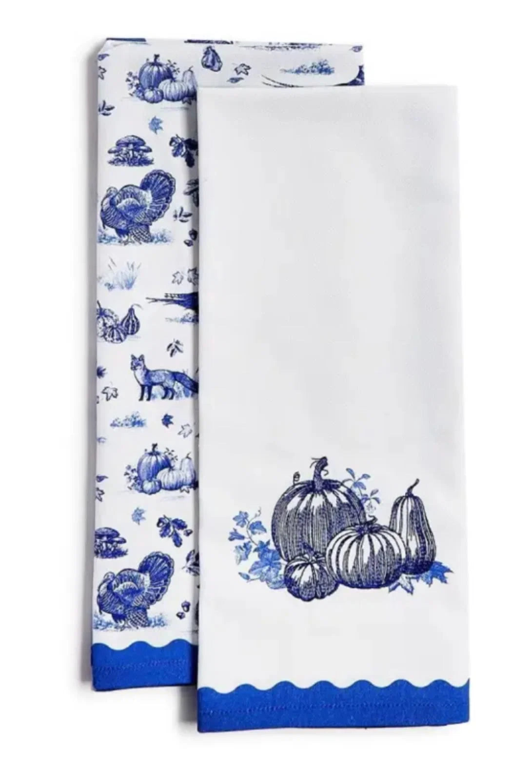 Dish Towel Falling for Blue