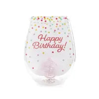 Happy Birthday Wine Glass